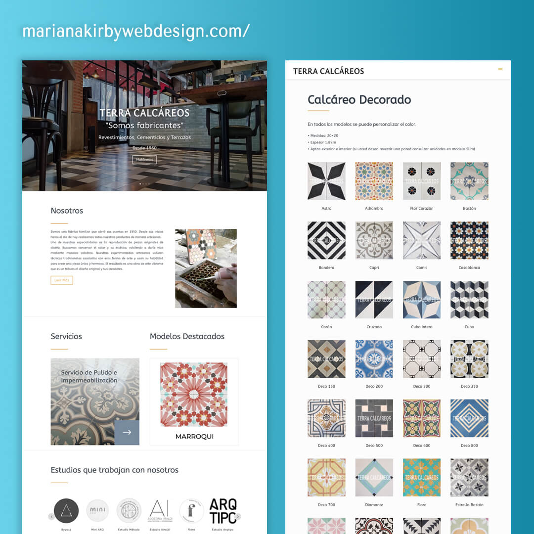 Diseño web corporativo para Hotel - Mariana Kirby